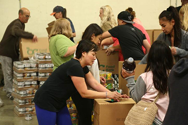 Team SBGA at OC Food Bank