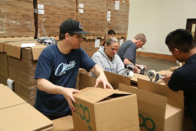 Team SBGA at OC Food Bank